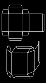 Immagine fustella CAD
